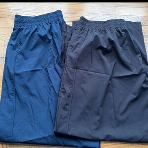 Blue and Black Athletic Pants
